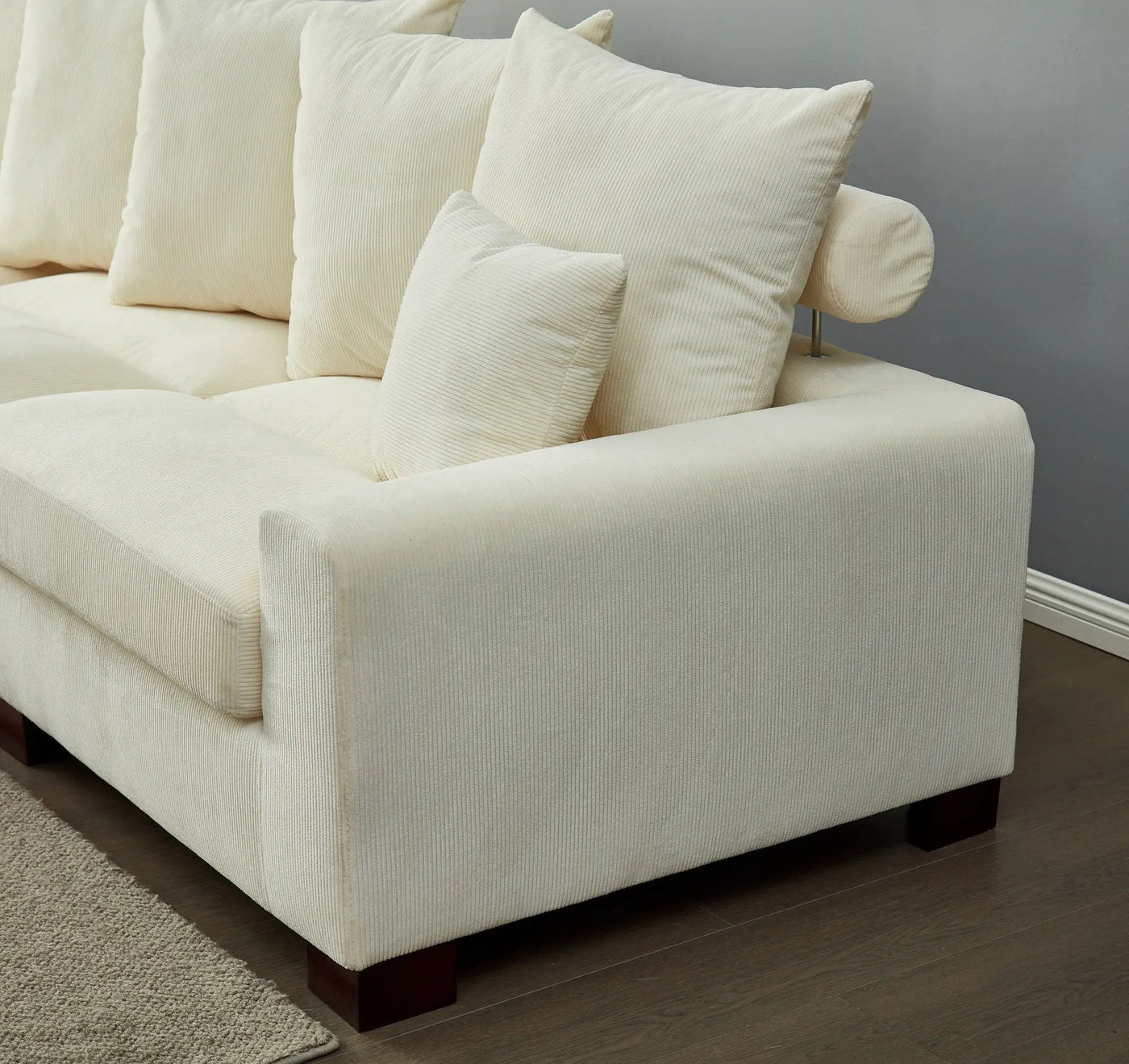 5 Seater Oversized Convertible L & U Shaped Couch by HouseOfZazla