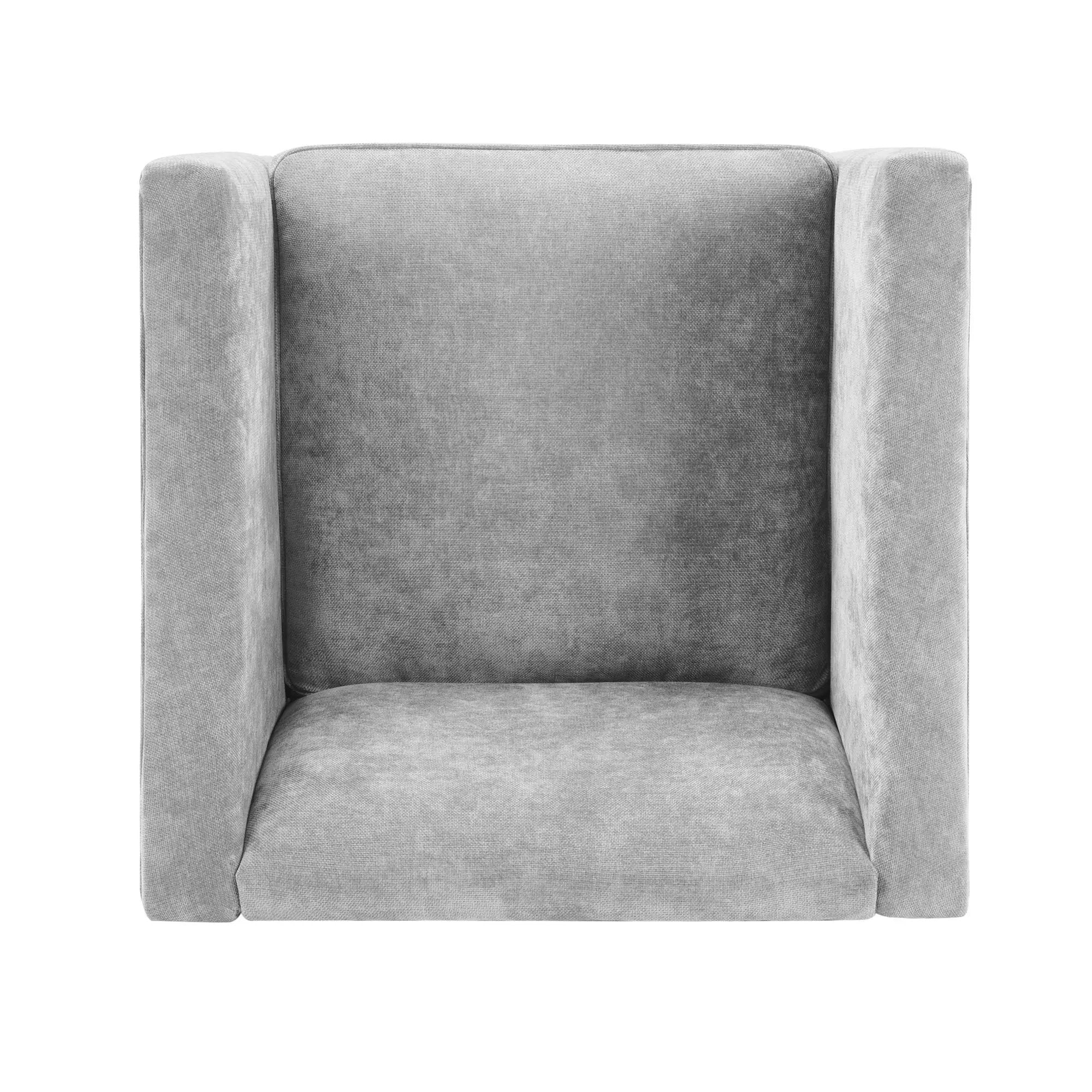 Barrel Accent Chair With Enclosed Arms by HouseOfZazla
