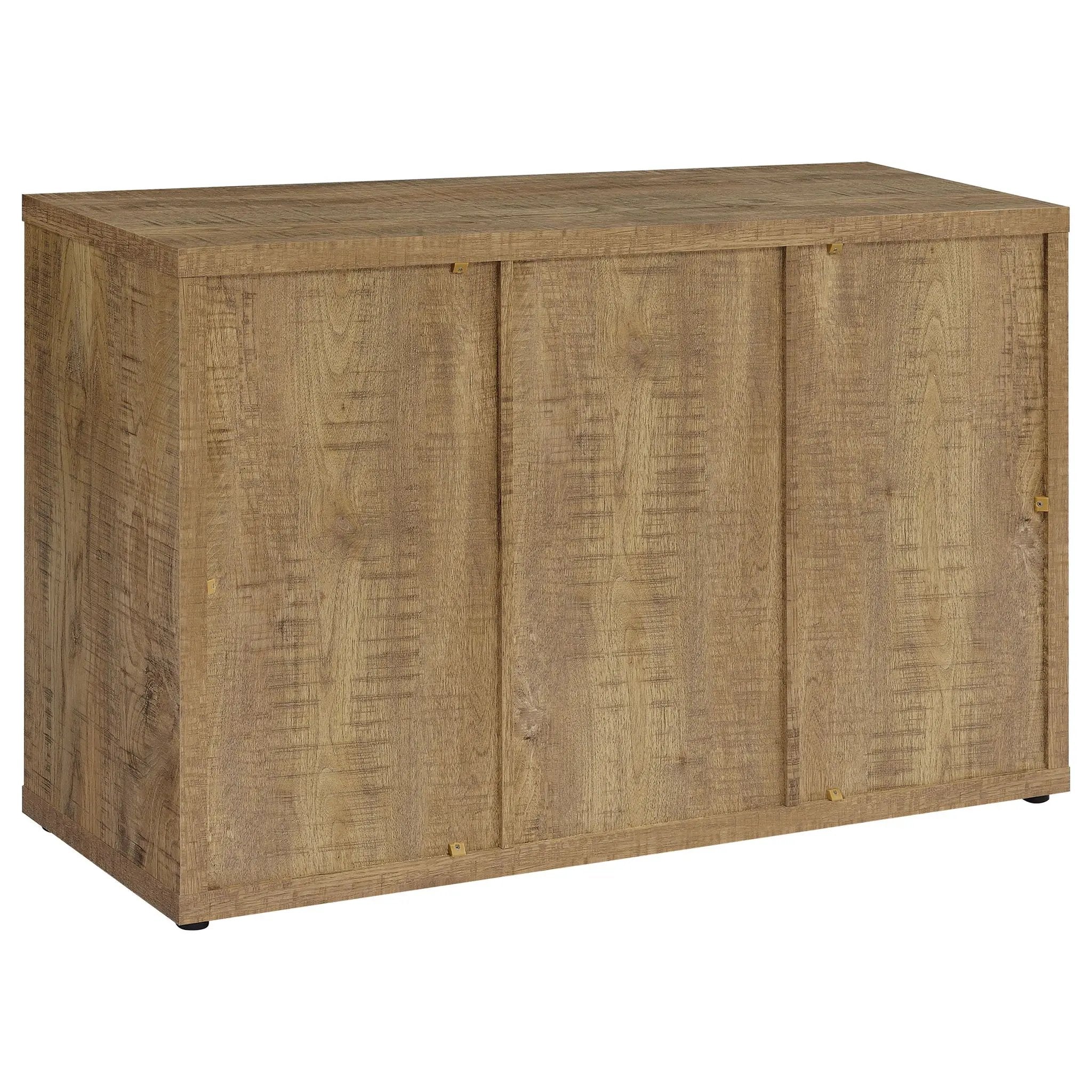 Pepita 3-door Engineered Wood Accent Cabinet Mango Brown by Unique Piece Furniture