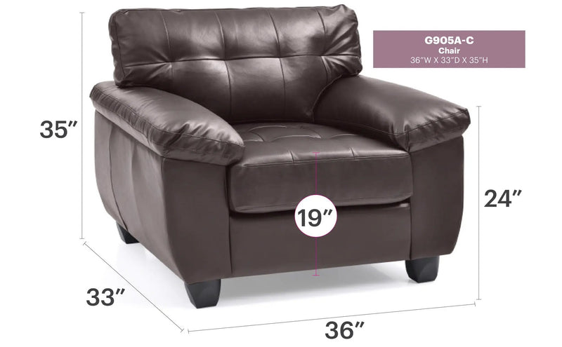 Sleek And Comfortable Accent Chair by Unique Piece Furniture