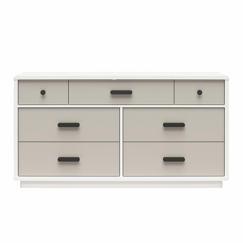 Valencia - 7 Drawer Wide Dresser - Taupe