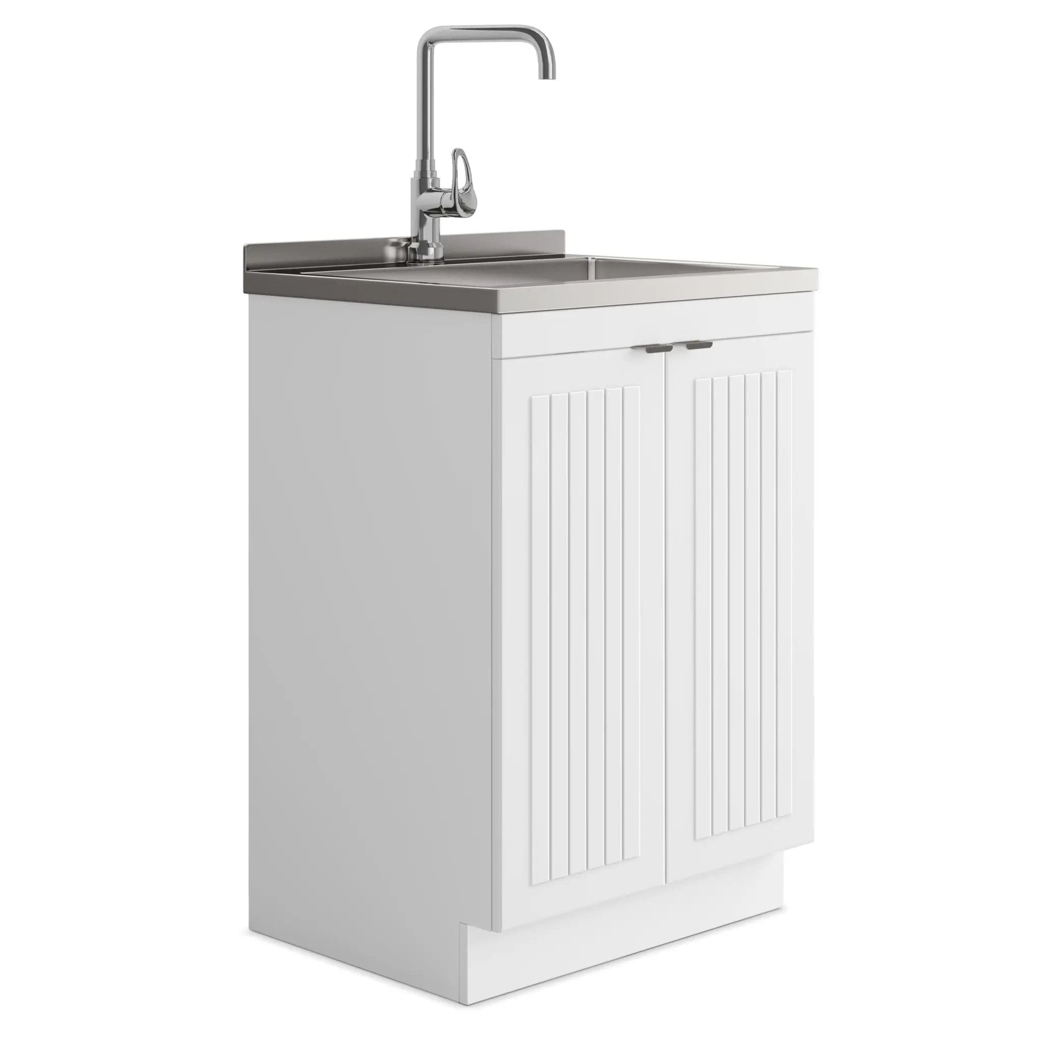 Murphy - Laundry Cabinet & Faucet And Stainless Steel Sink by Unique Piece Furniture