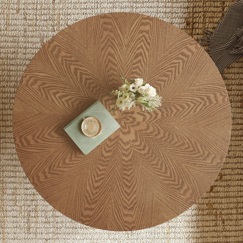Rustic Ash Wood Veneer Coffee Table by HouseOfZazla