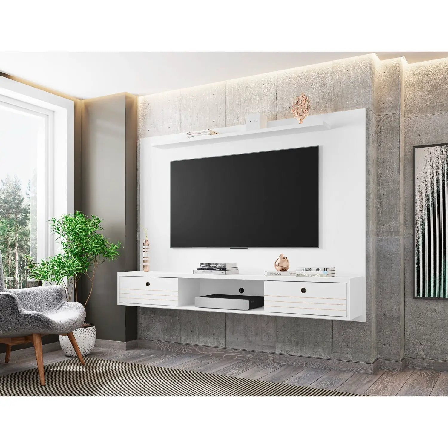 Liberty - Wall Mounted TV Panel For TVs by HouseOfZazla