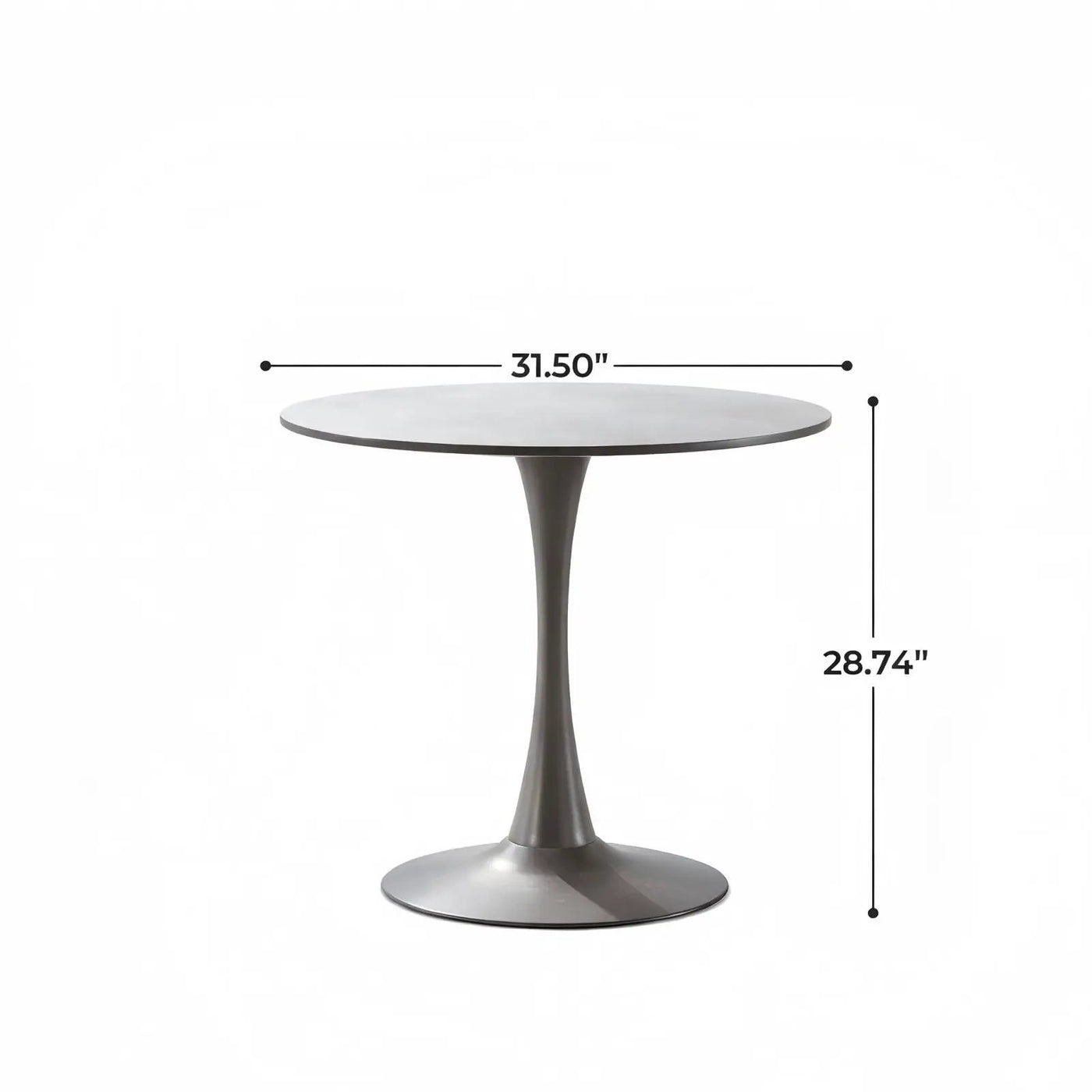 Mid-Century Tulip Table With Round Top and Pedestal Base by HouseOfZazla