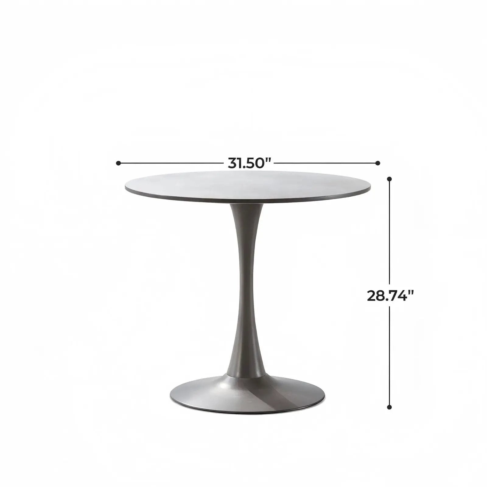 Mid-Century Tulip Table With Round Top, Pedestal Base by Unique Piece Furniture