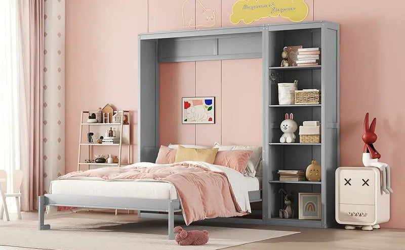 Murphy Wall Bed With Shelves by HouseOfZazla