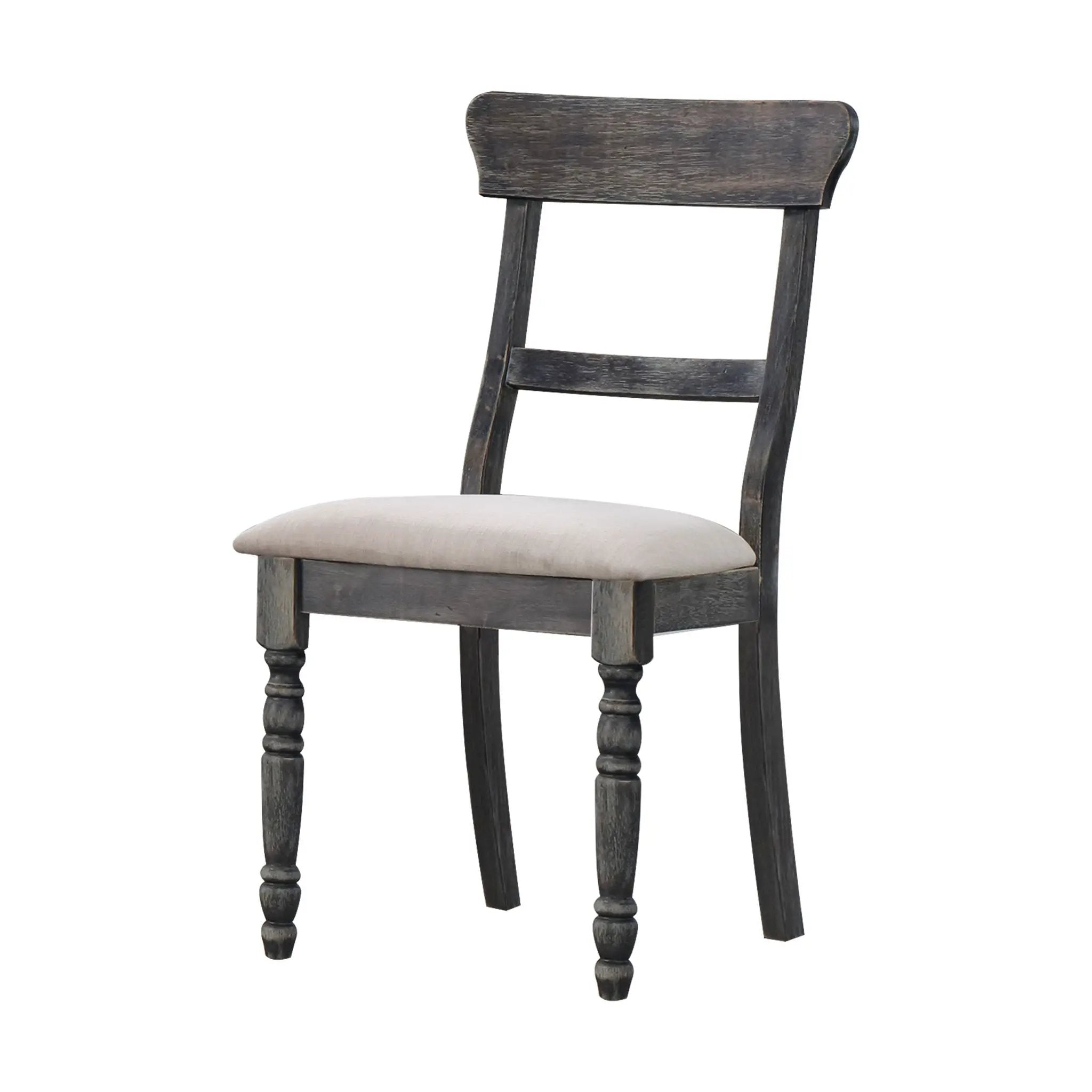 Leventis - Linen Weathered Side Chair (Set of 2) - Light Brown by HouseOfZazla