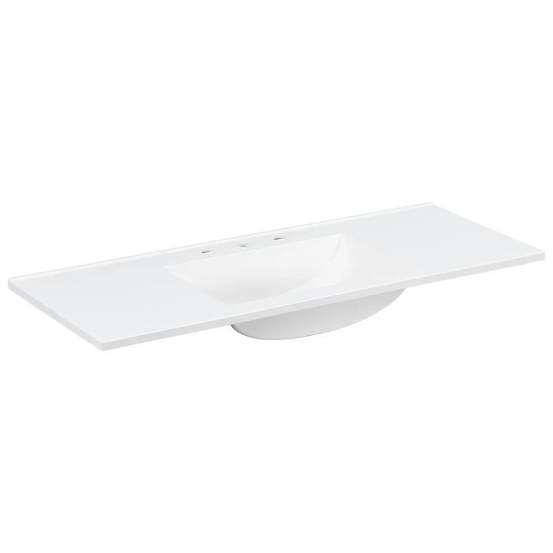 48" Composite Bathroom Vanity Top with Integrated Basin by HouseOfZazla
