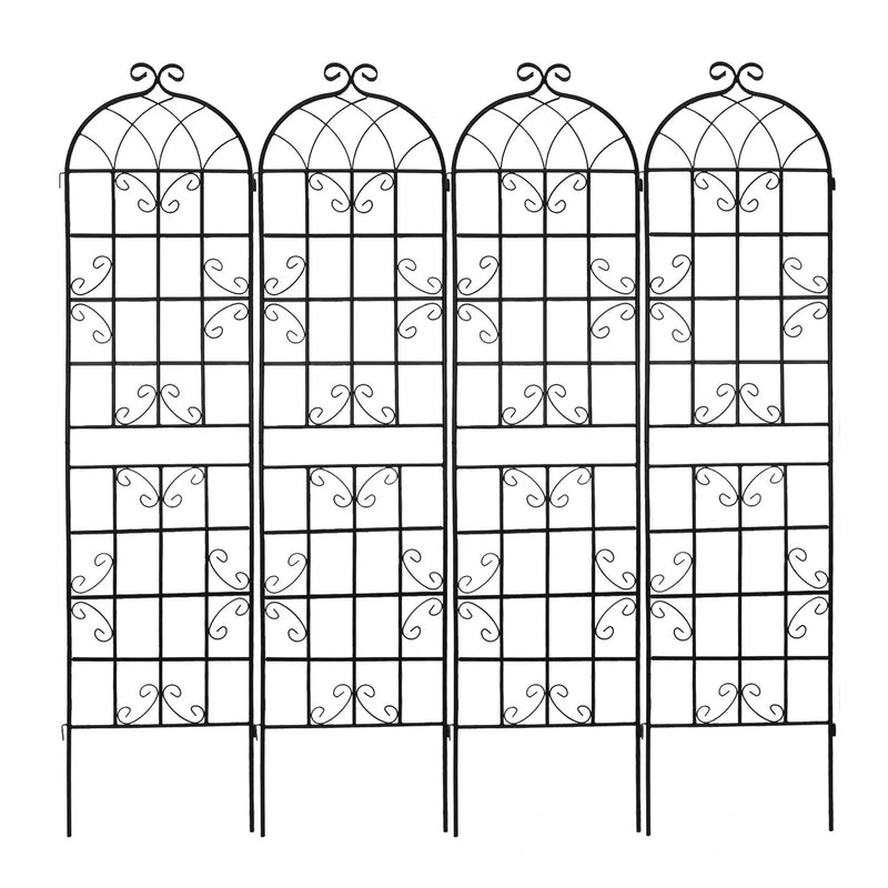 Metal Garden Rustproof Trellis For Climbing Plants Outdoor Flower Support by HouseOfZazla