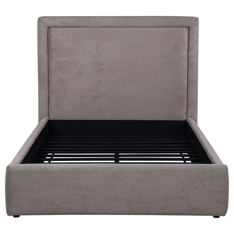 Lawson 54-inch Upholstered Full Panel Platform Bed Mushroom by Unique Piece Furniture