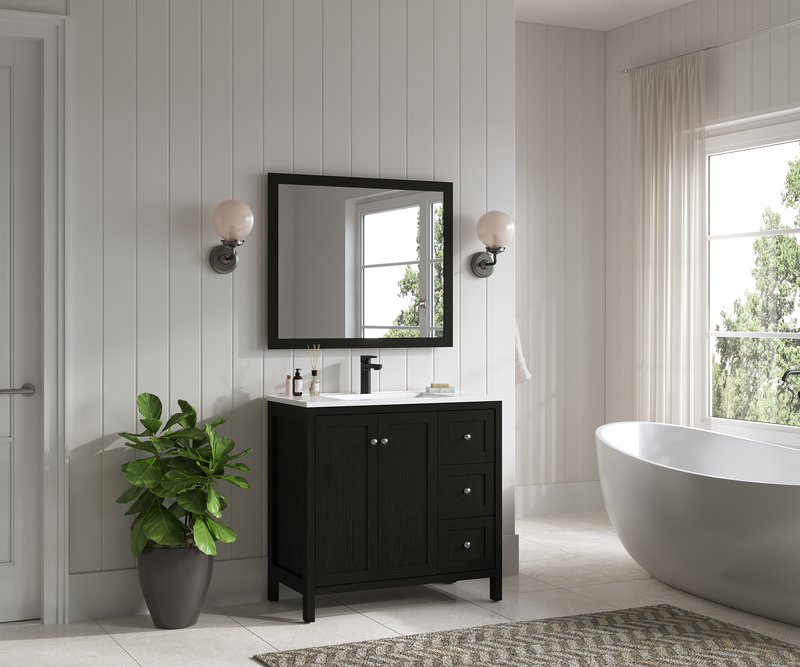 35.5" Modern Bathroom Vanity with Basin by HouseOfZazla
