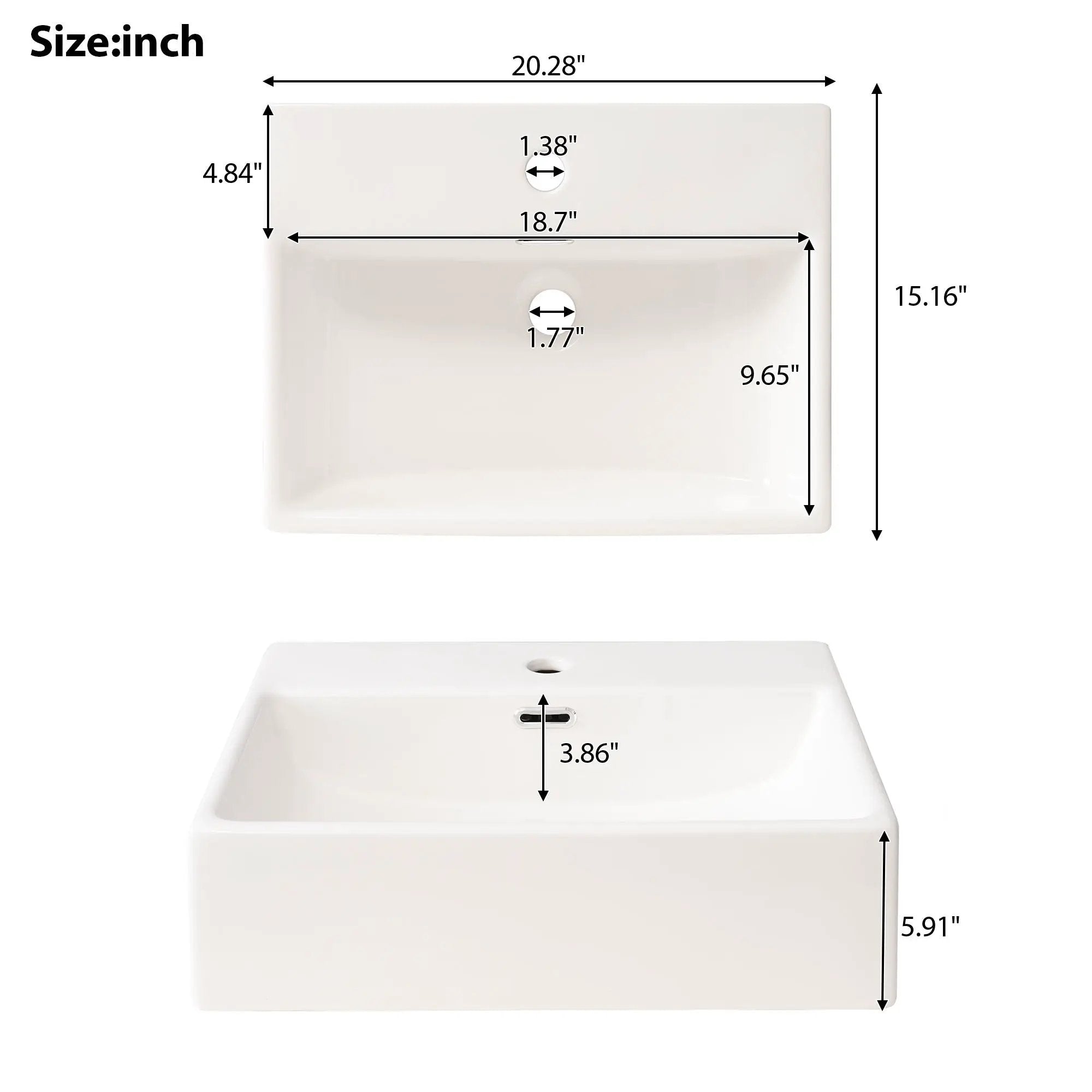 Bathroom Vanity With Ceramic Sink And Ample Storage, Ideal For Small Bathrooms by HouseOfZazla