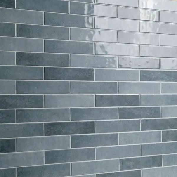 Open Box MSI Lakeview Denim 3 in. x 12 in. Glossy Ceramic Subway Wall Tile (5.5 sq. ft./Case) by Selzalot