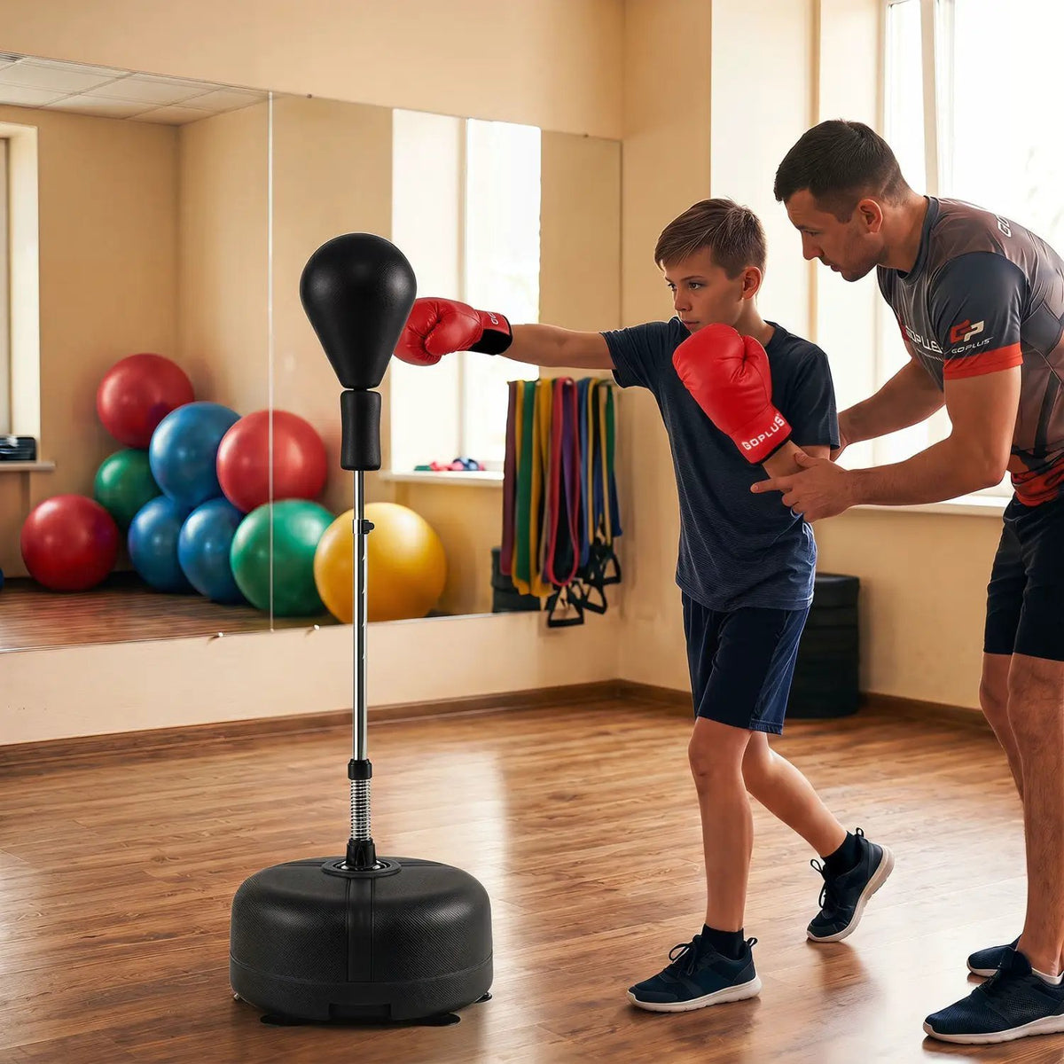 Height Adjustable Punching Bag with Stand for Teens & Adults, photo 9 of 16