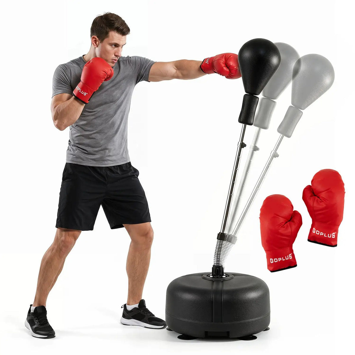 Height Adjustable Punching Bag with Stand for Teens & Adults, photo 11 of 16