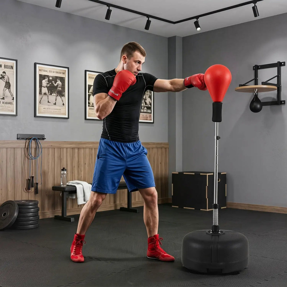 Height Adjustable Punching Bag with Stand for Teens & Adults, photo 2 of 16