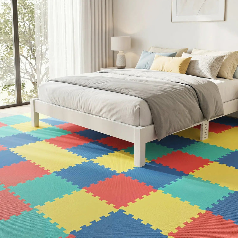 EVA Foam Floor Tiles 54-Pack with Borders and Non-Slip Surface by DirectDeals