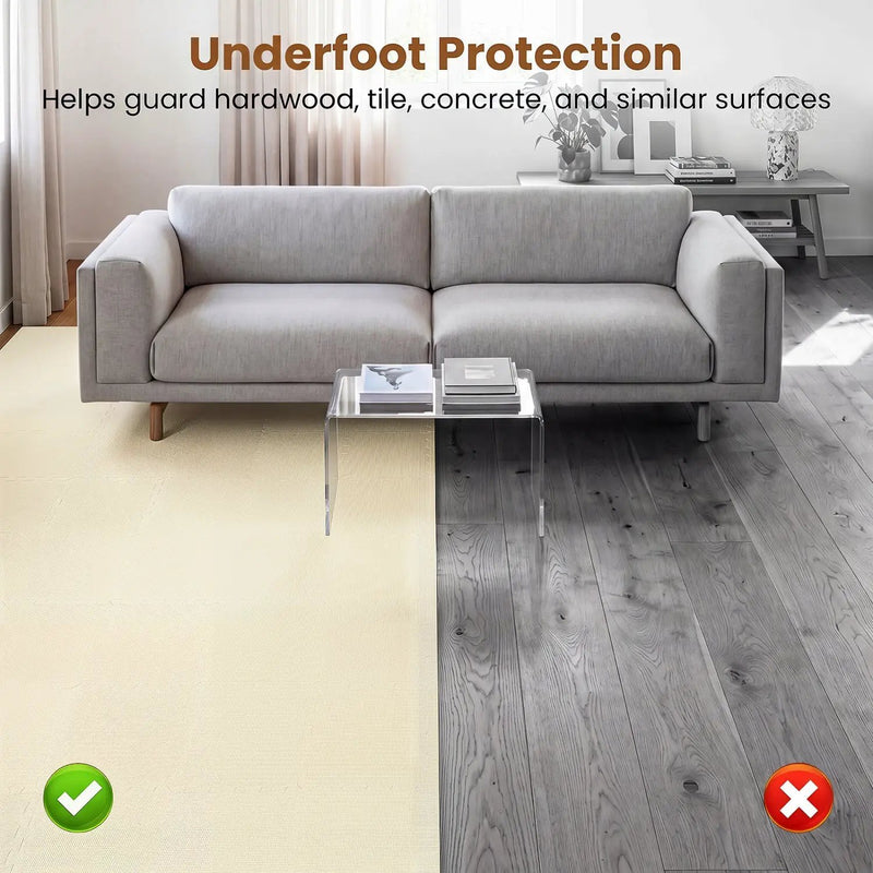 EVA Foam Floor Tiles 54-Pack with Borders and Non-Slip Surface by DirectDeals