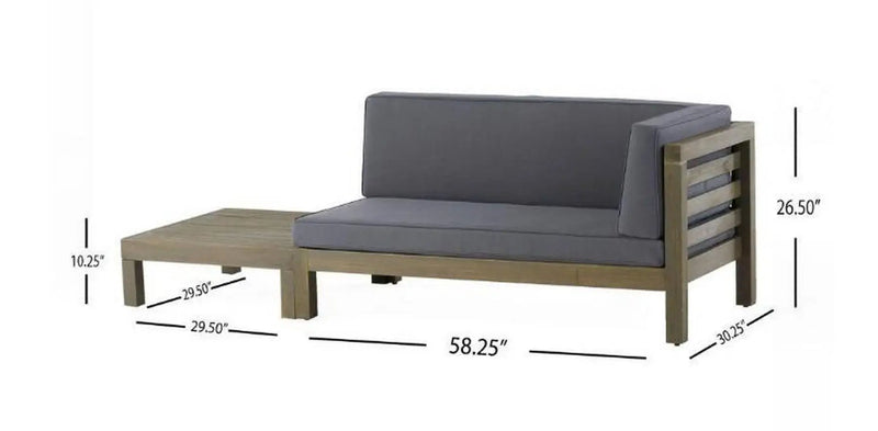 Oana Corner Bench And Coffee Table by HouseOfZazla