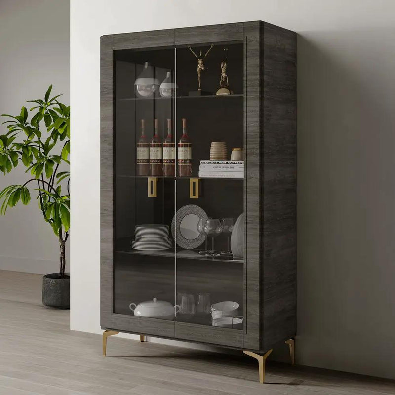 Venezia - Wine Cabinet - Gray by Unique Piece Furniture