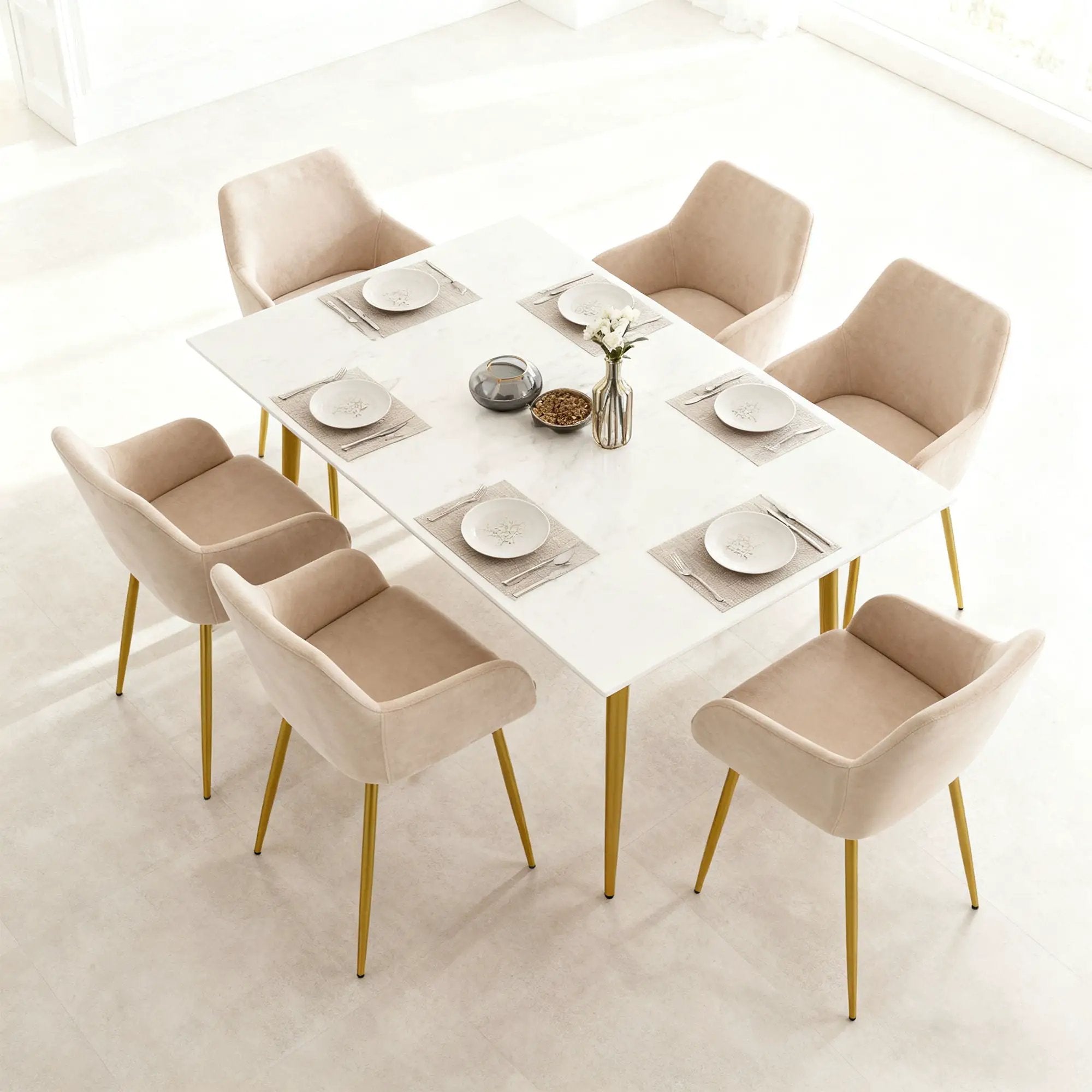 Dining Chair Set For Dining Rooms (Set of 2) - Beige by Unique Piece Furniture