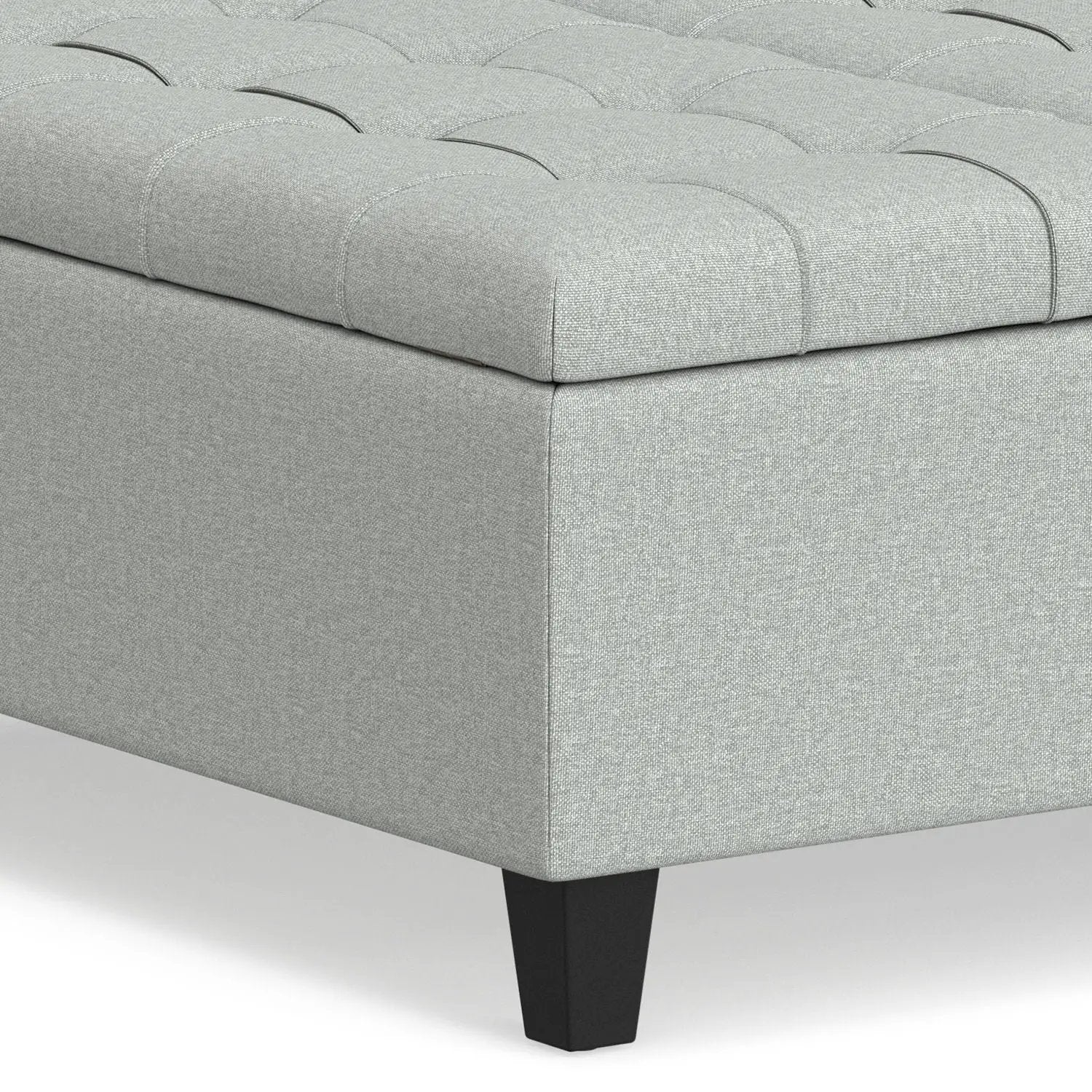 Harrison - Coffee Table Storage Ottoman Lift Top - Stone Gray by HouseOfZazla