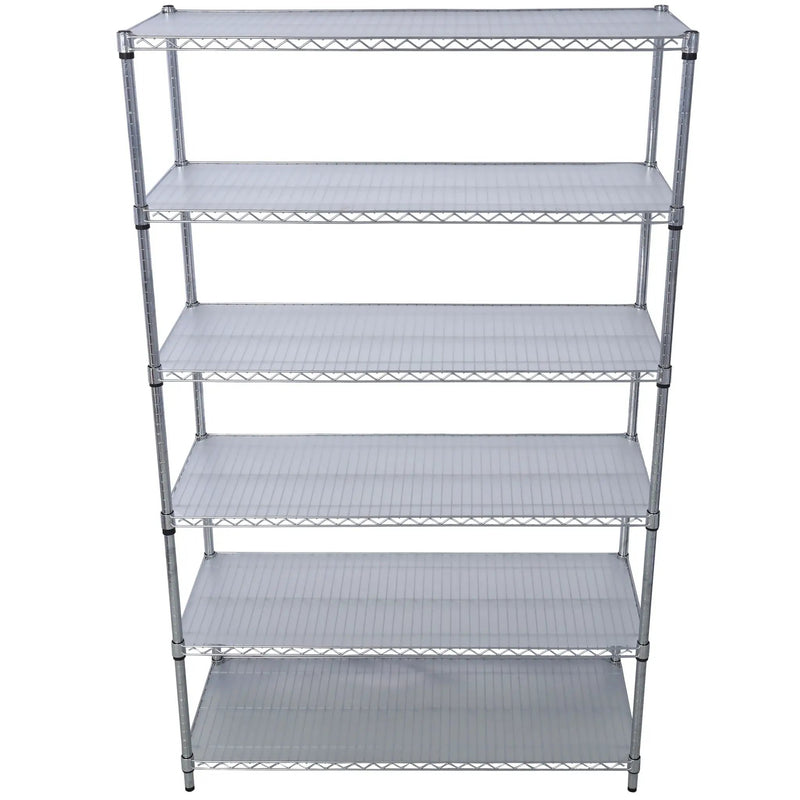 6 Tier 6000Lbs Capacity Nsf Metal Shelf Wire Shelving Unit, Heavy Duty Adjustable Storage Rack With Wheels & Shelf Liners For Commercial Grade Utility Steel Storage Rack by Unique Piece Furniture