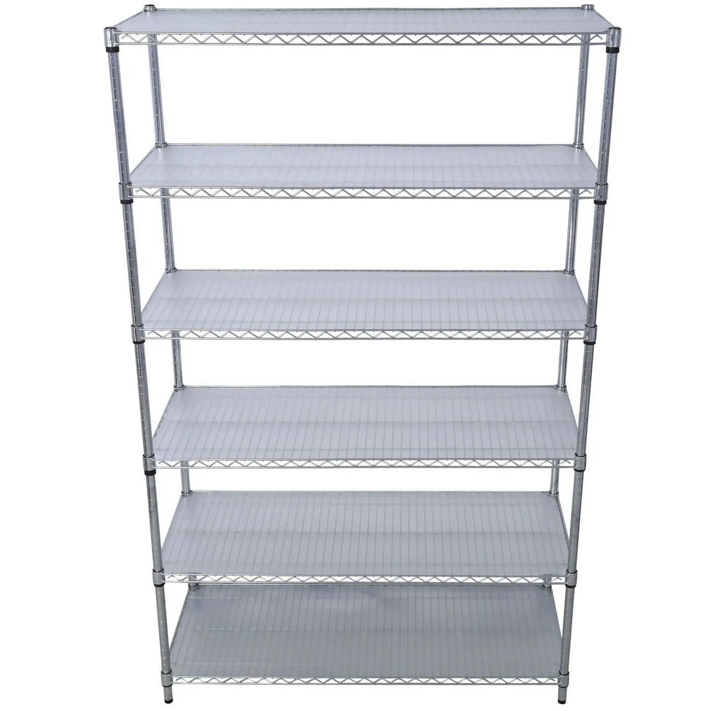 6 Tier 6000Lbs Capacity Nsf Metal Shelf Wire Shelving Unit, Heavy Duty Adjustable Storage Rack With Wheels & Shelf Liners For Commercial Grade Utility Steel Storage Rack by Unique Piece Furniture