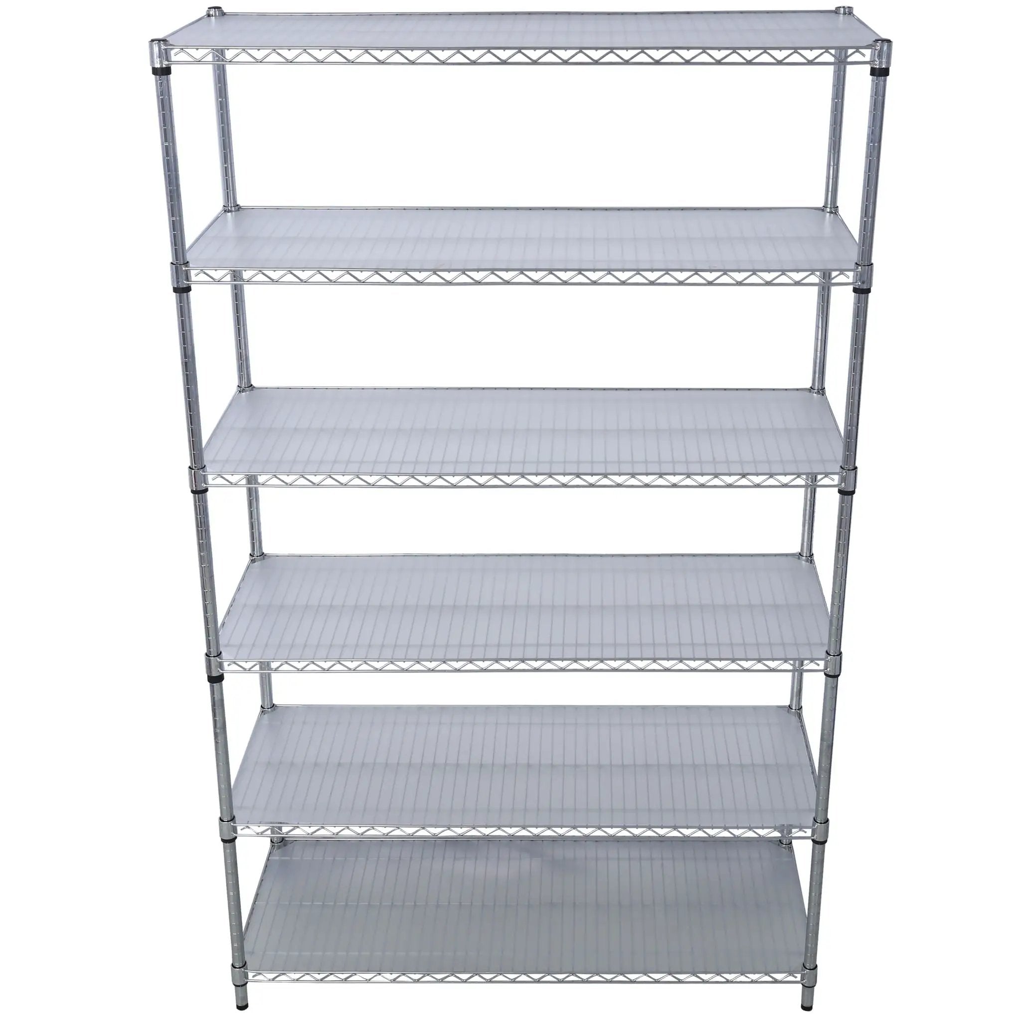 6 Tier 6000Lbs Capacity Nsf Metal Shelf Wire Shelving Unit, Heavy Duty Adjustable Storage Rack With Wheels & Shelf Liners For Commercial Grade Utility Steel Storage Rack by Unique Piece Furniture