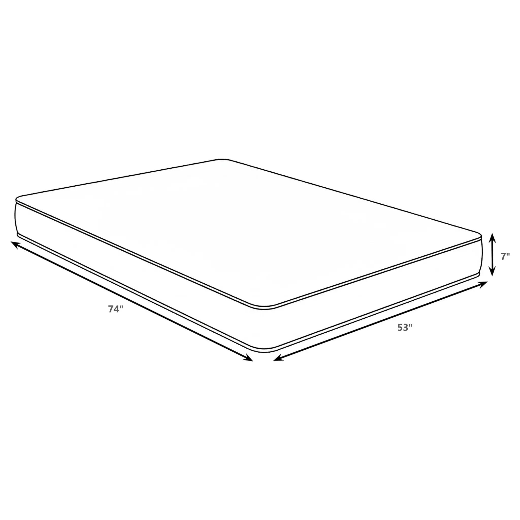 Quimby 7-inch Full Innerspring Quilted Foam Mattress by Unique Piece Furniture