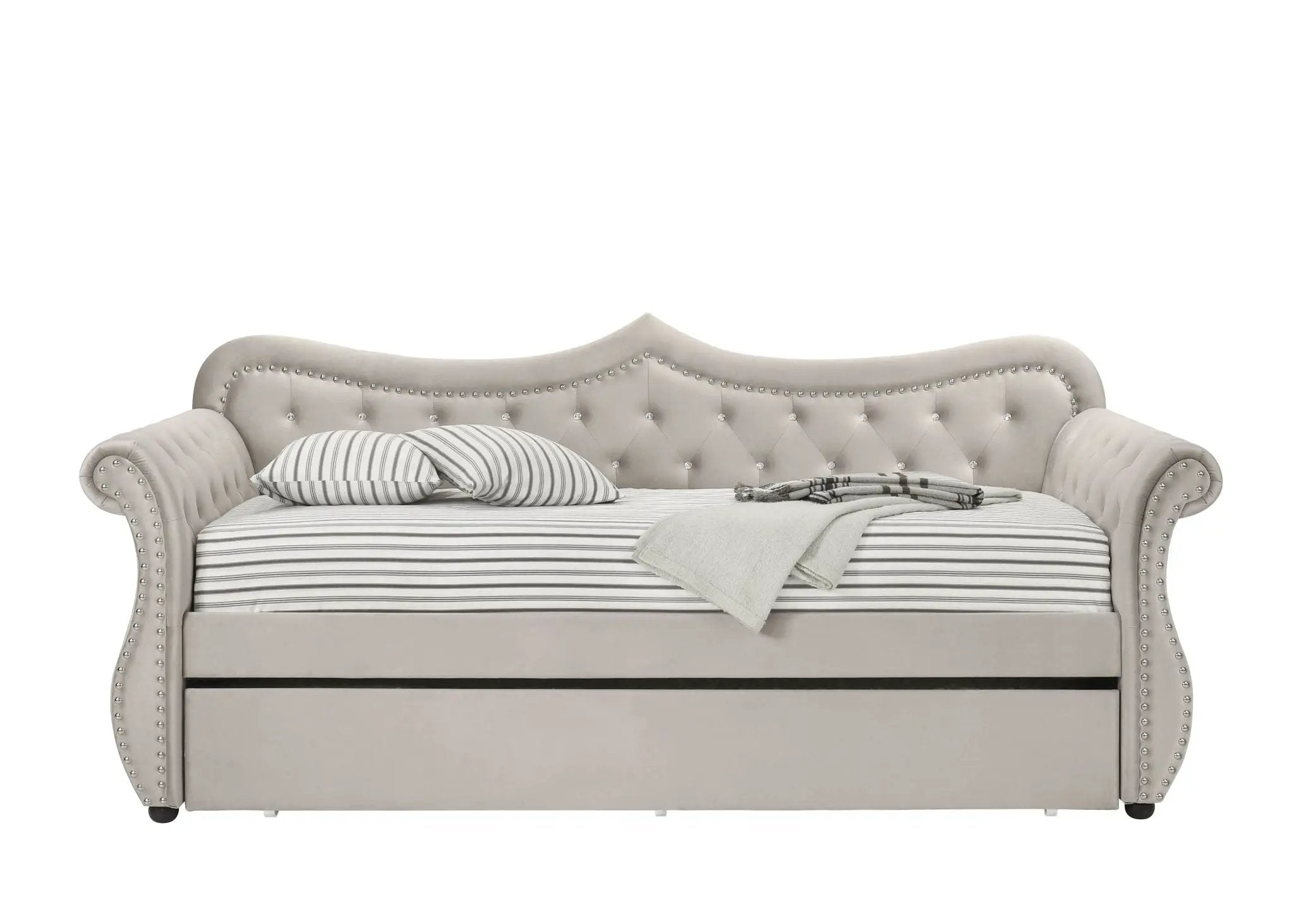 Adkins - Twin Daybed With Trundle - Beige by Unique Piece Furniture