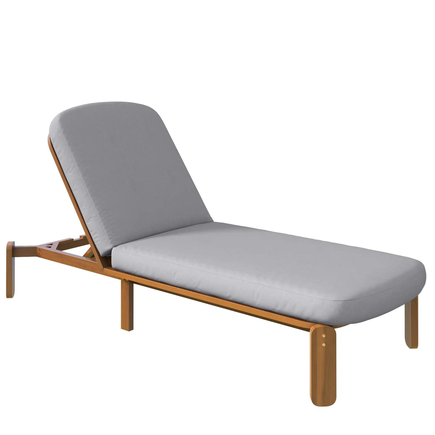 Outdoor Chaise Lounge With Adjustable Backrest by HouseOfZazla