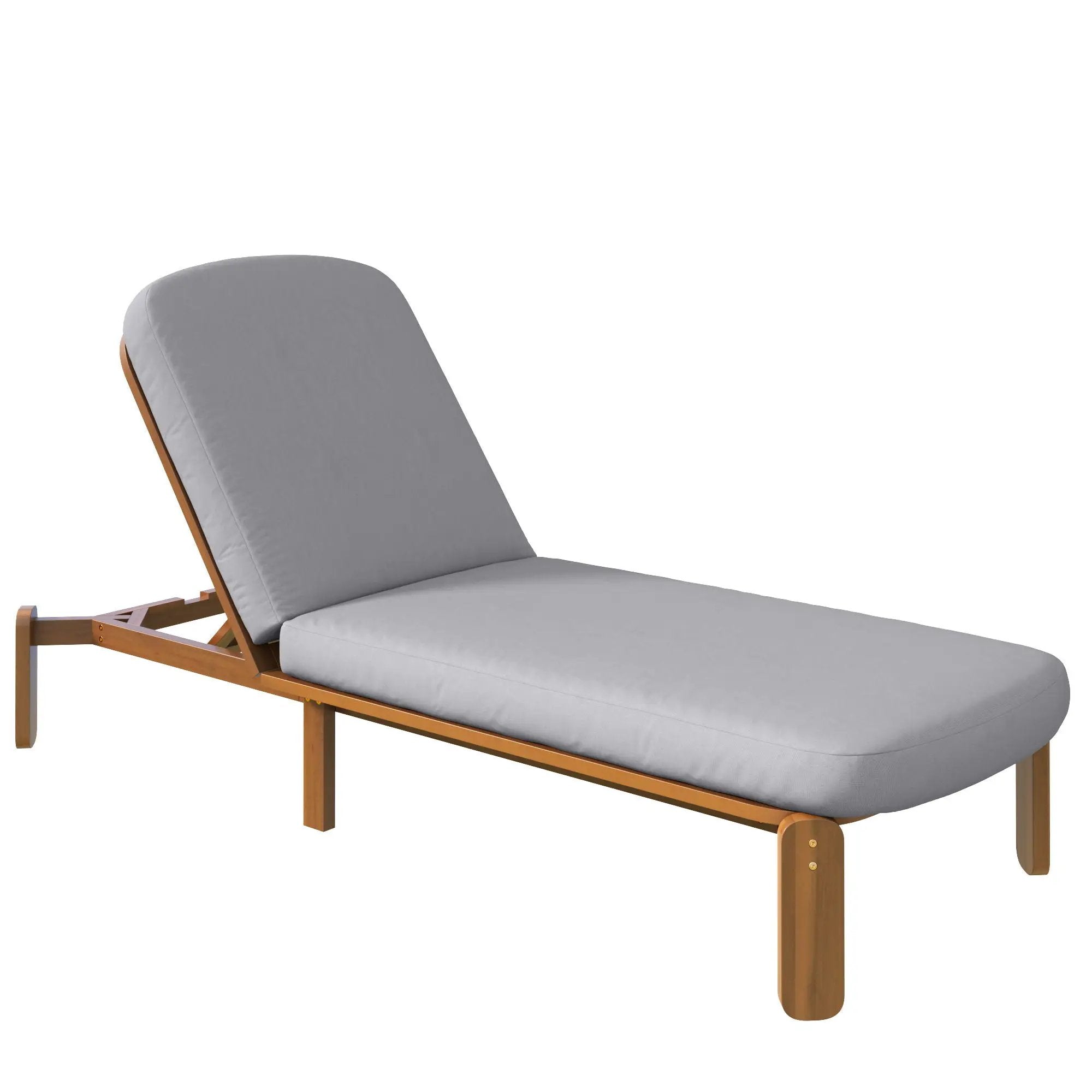 Outdoor Chaise Lounge With Adjustable Backrest by HouseOfZazla