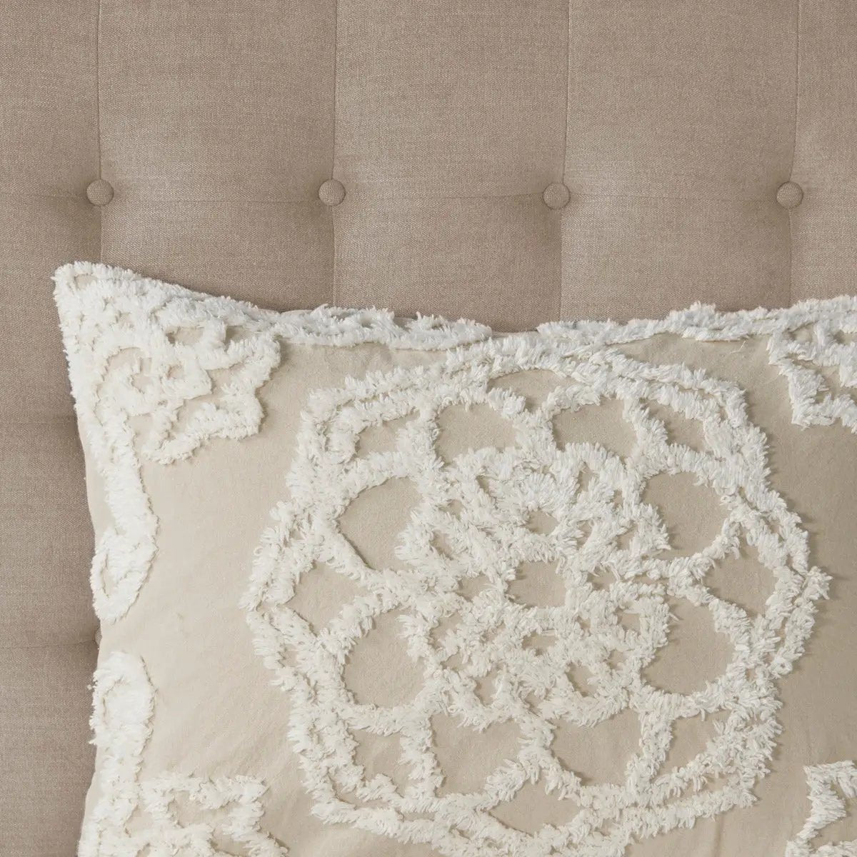 King/Cal King 3 Piece Tufted Cotton Duvet Cover Set by HouseOfZazla