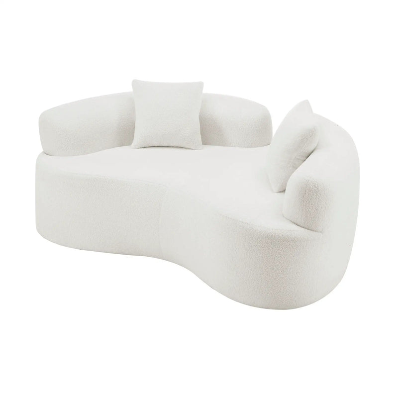 Modern Curved Loveseat by Unique Piece Furniture