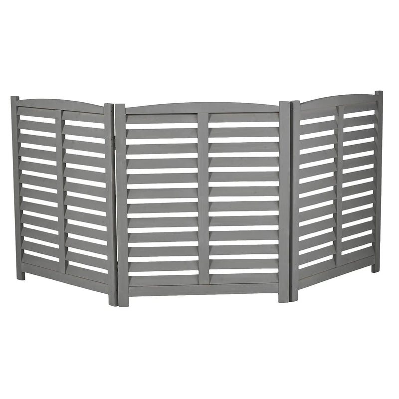 3 Panel Outdoor Wooden Air Conditioner Fence by HouseOfZazla
