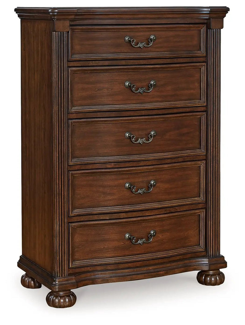 Lavinton - Five Drawer Chest - Brown by Unique Piece Furniture