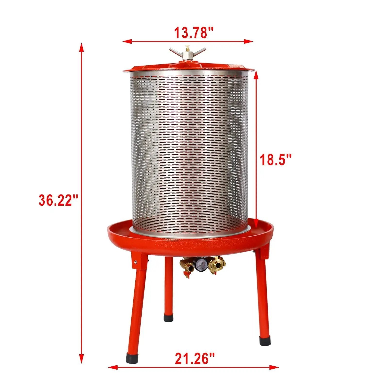 Hydraulic Fruit Wine Press With Apple Crusher - Green by HouseOfZazla