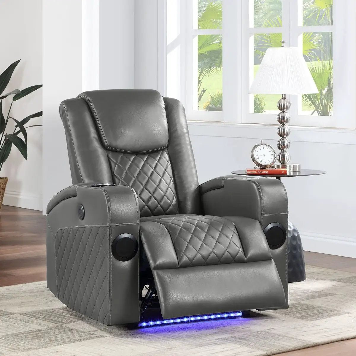 Alair - Power Motion Recliner With Bluetooth, Wireless Charger & Cupholder by Unique Piece Furniture