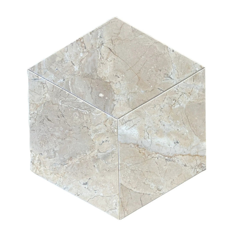 Hexagon Natural Marble Polished Tile For Wall And Floor (Set of 12) by HouseOfZazla