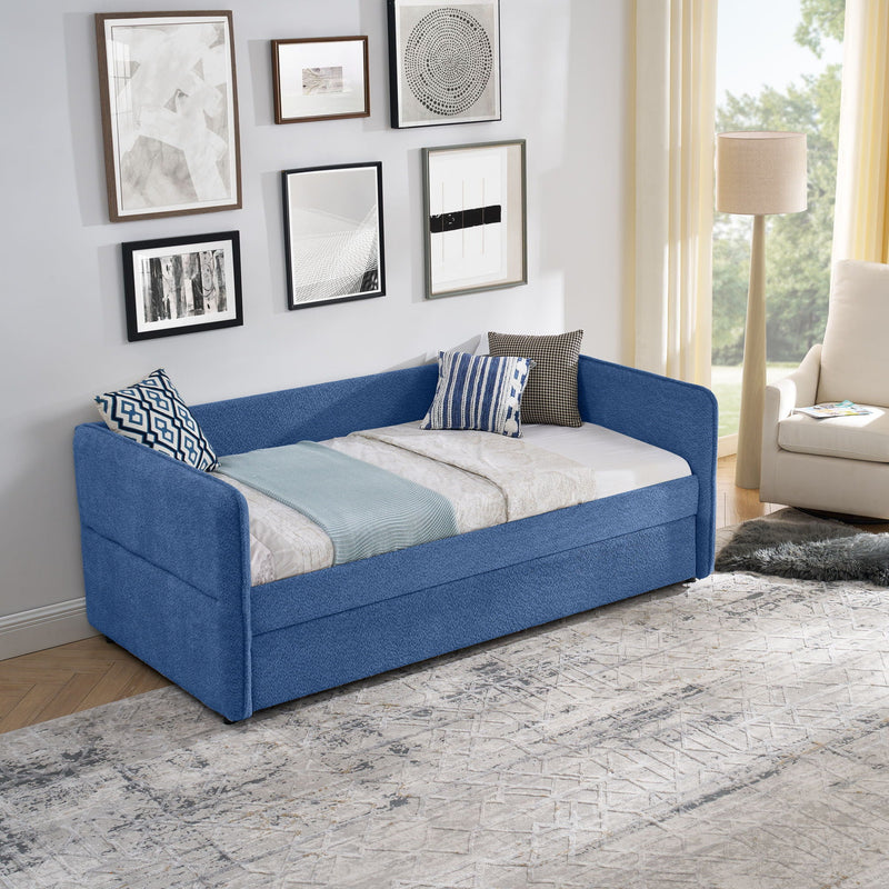 Upholstered Daybed With Pop Up Trundle by Unique Piece Furniture