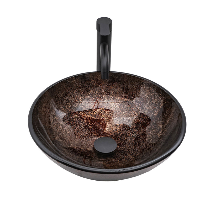 Vessel Sink With Faucet And Pop-Up Drain by HouseOfZazla