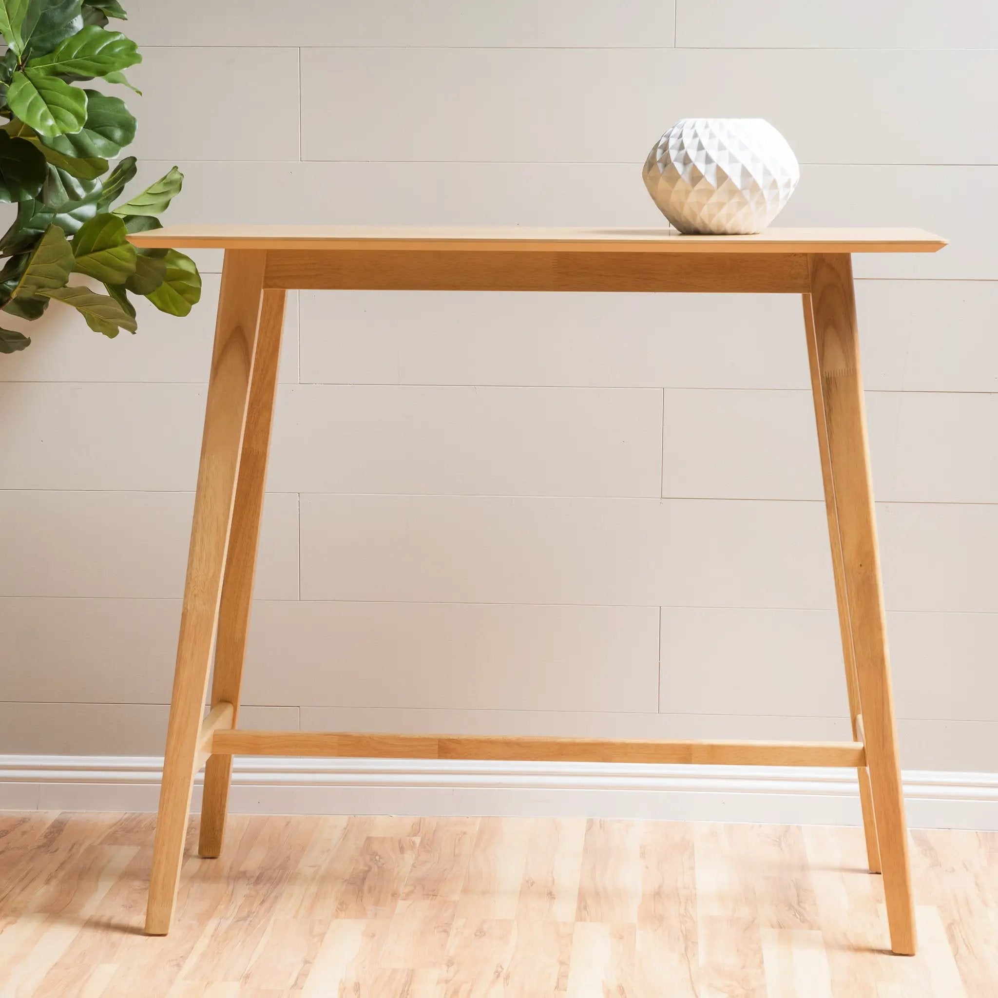Natural Oak Wood Bar Table by HouseOfZazla