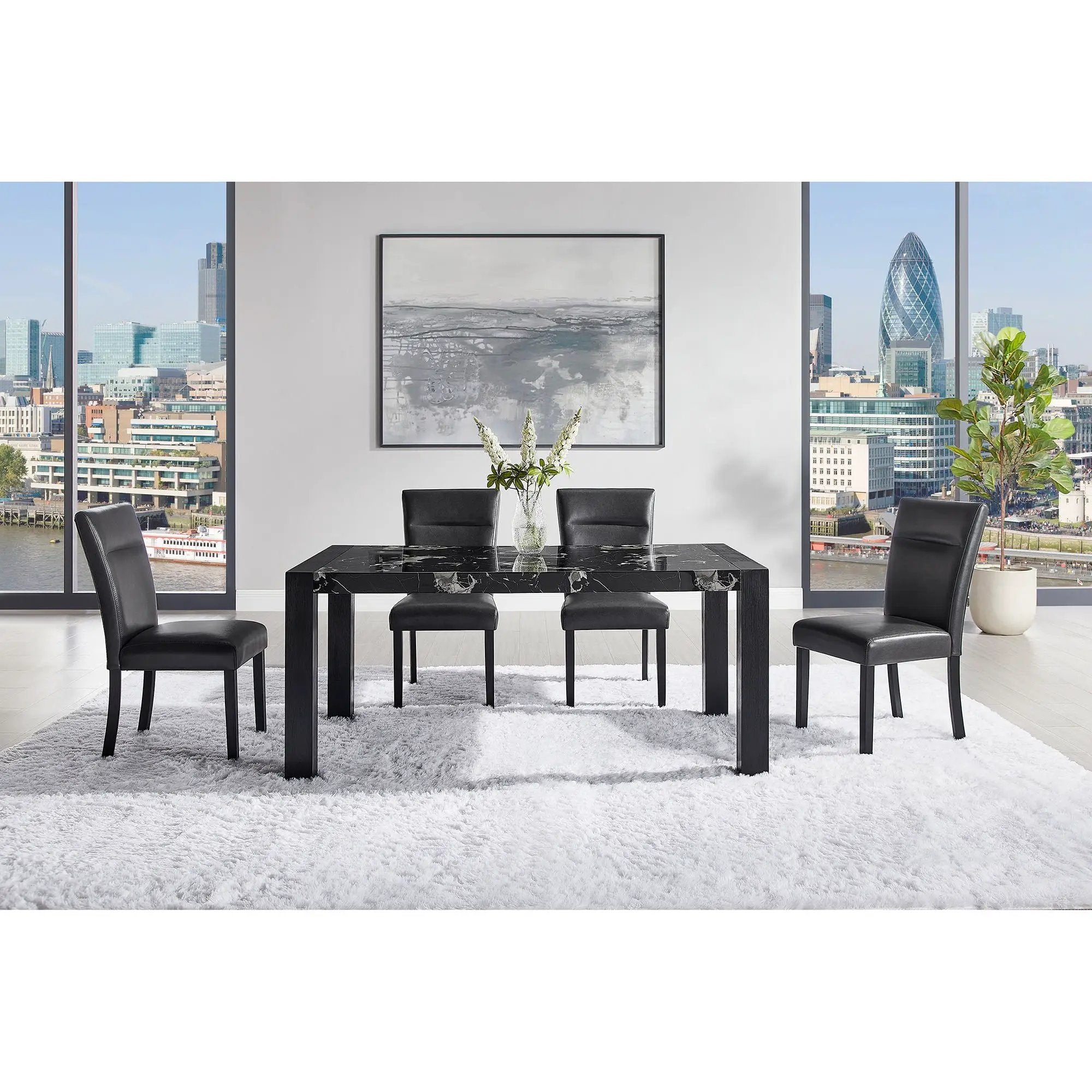 Dahiris - Dining Table - Black by Unique Piece Furniture
