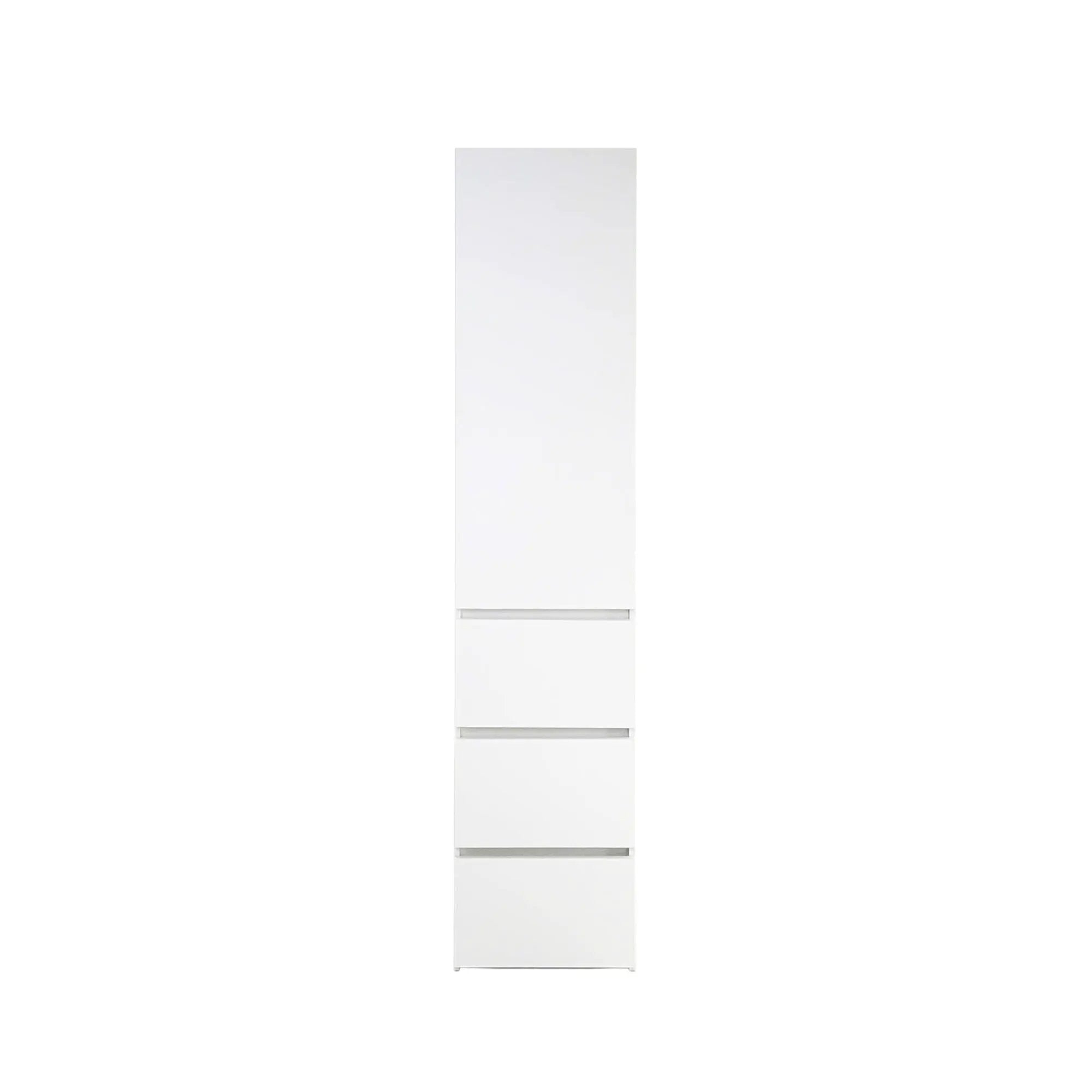 Elise - Slim Modular Closet Cabinet With Drawers - White by HouseOfZazla