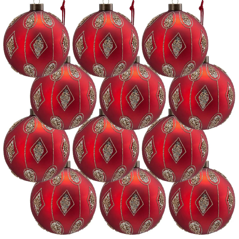Christmas Ball, Decorative Hanging Ball Christmas Tree Ornaments For Holiday Decorations by HouseOfZazla