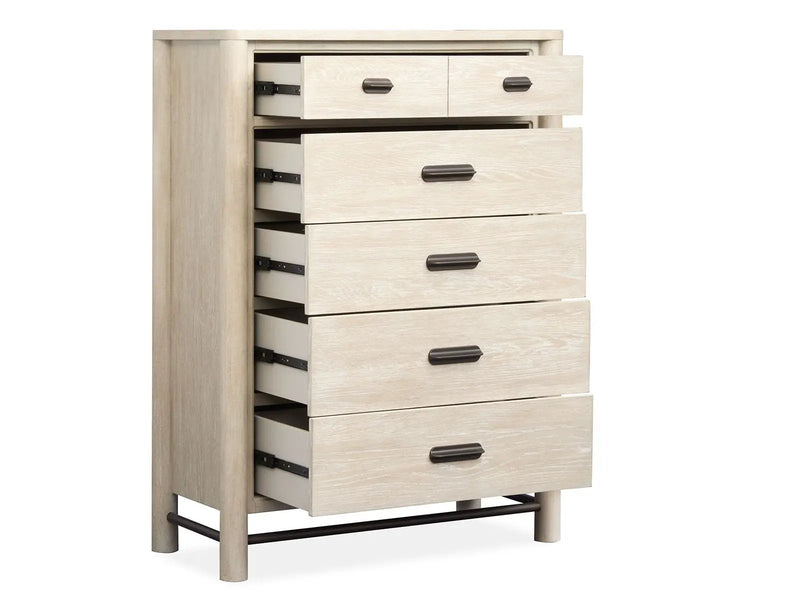 Sunset Cove - Drawer Chest With Metal Stretchers - Sanibel Brown by Unique Piece Furniture