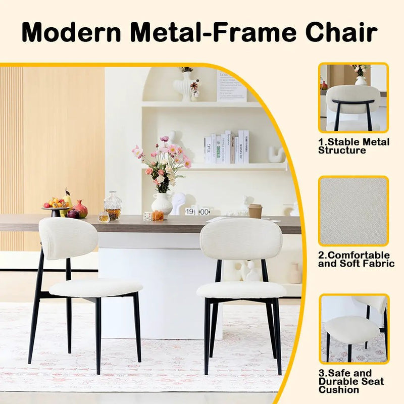 Fabric Dining Chairs, Upholstered Side Chairs by HouseOfZazla