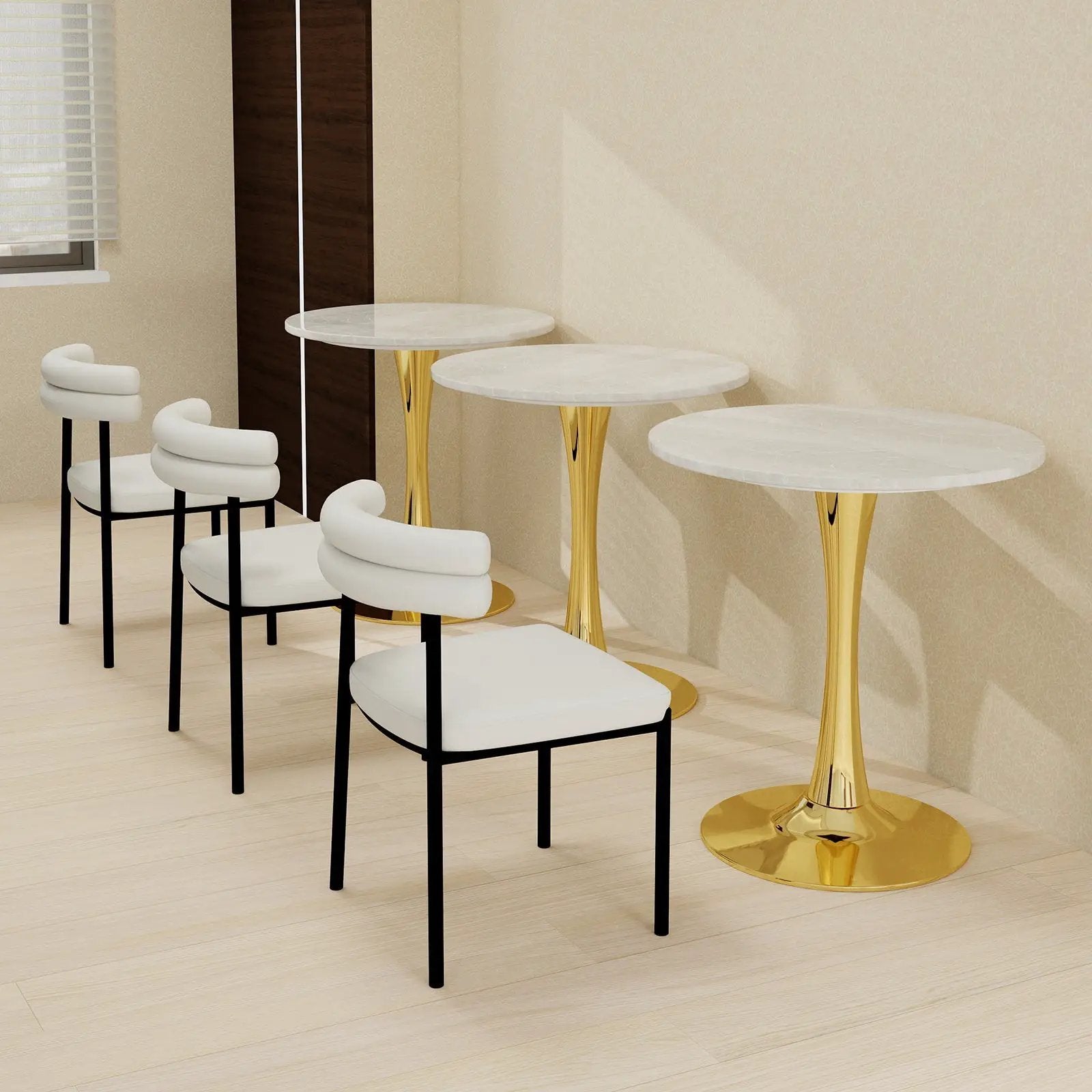 27.6-Inch Round Dining Table by HouseOfZazla